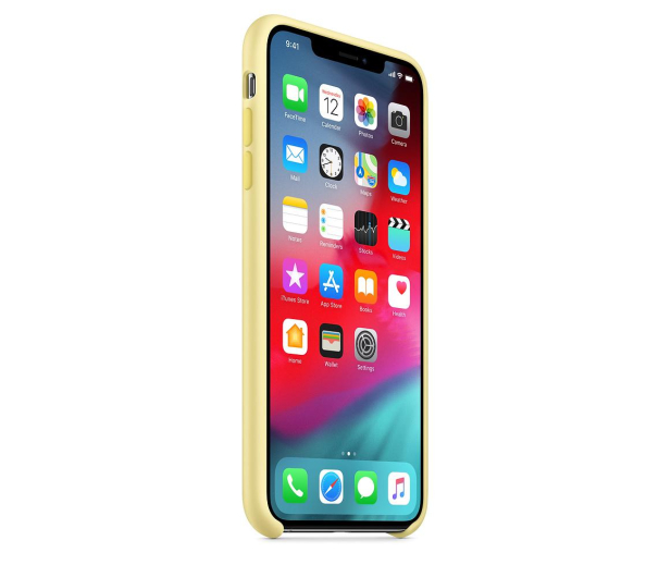 APPLE Silikonowe etui do iPhonea XS Max - łagodny żółty MUJR2ZM/A - 1462871 - zdjęcie 2